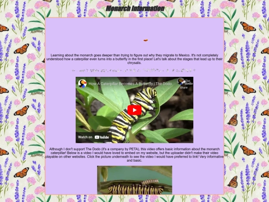 monarch/butterfly screenshot