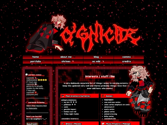 interests screenshot
