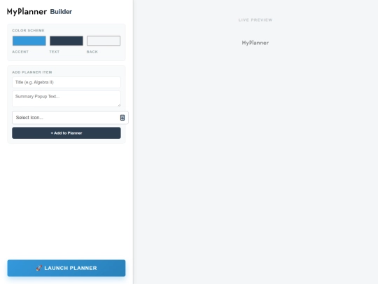 skool/myplanner screenshot