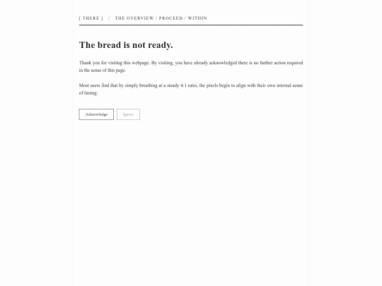 thebreadisnotready screenshot