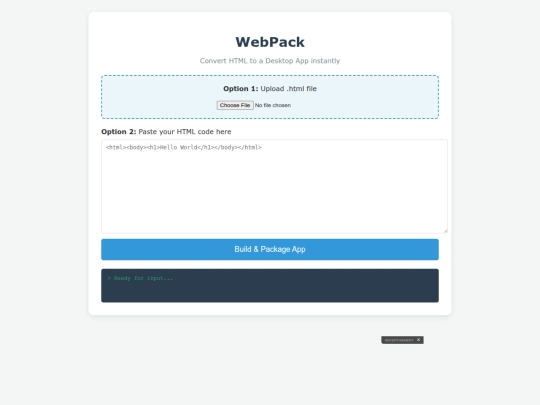 webpack screenshot
