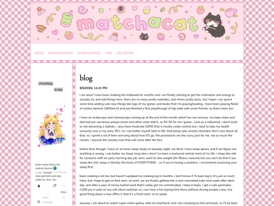 blog screenshot