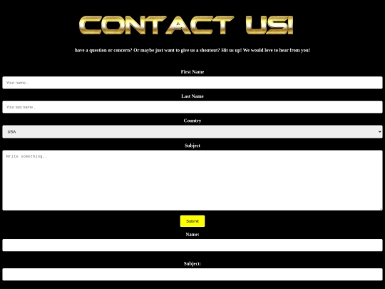 Contact screenshot