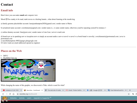 Contact screenshot