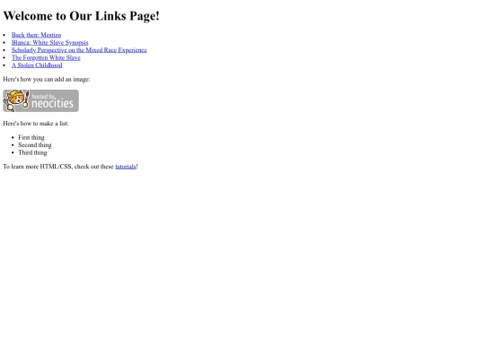 OurLinksPage screenshot
