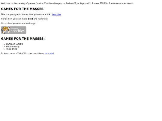 index screenshot