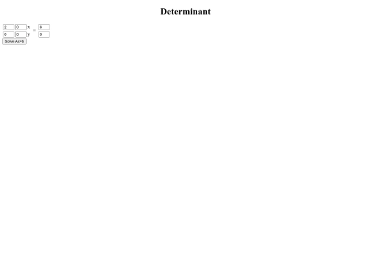 determinant screenshot