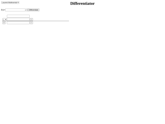 differentiator screenshot