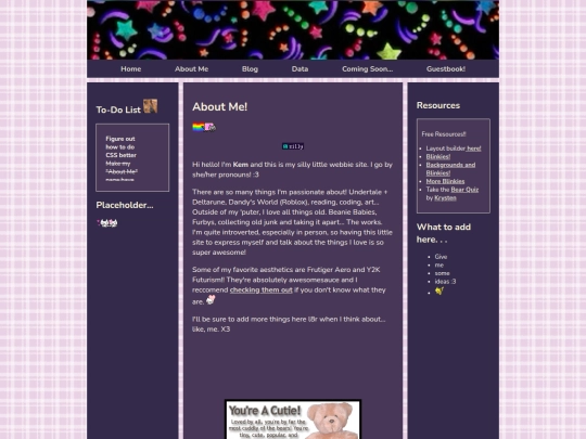 aboutme screenshot