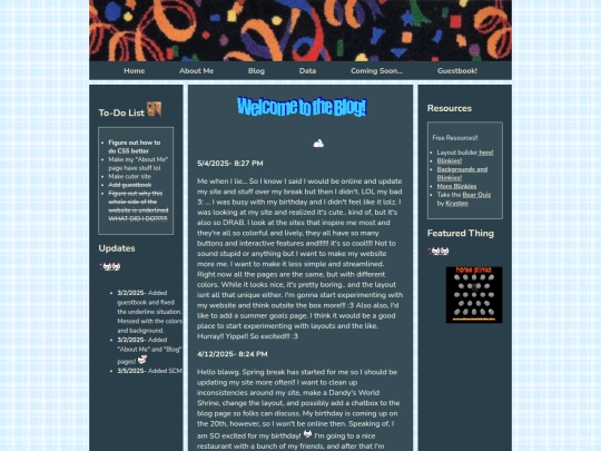 blog screenshot