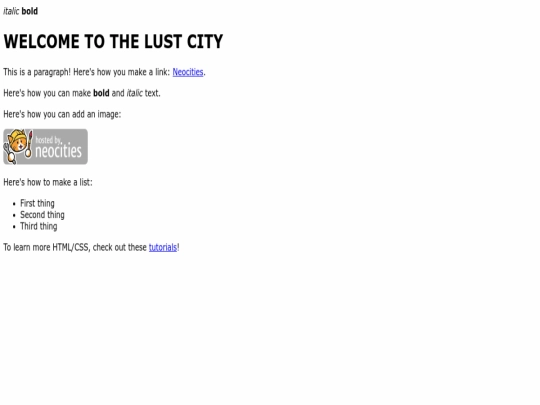 index screenshot