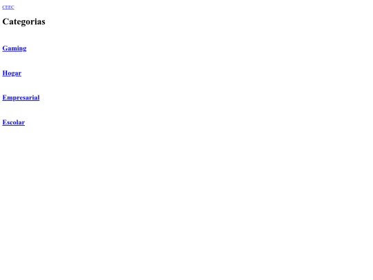 proyecto/Index-Categorias screenshot