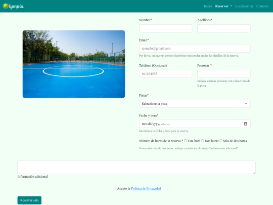 reservaFutbolSala screenshot