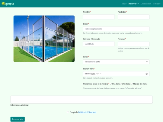 reservaPadel screenshot