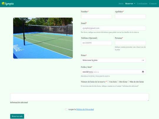 reservaVolley screenshot
