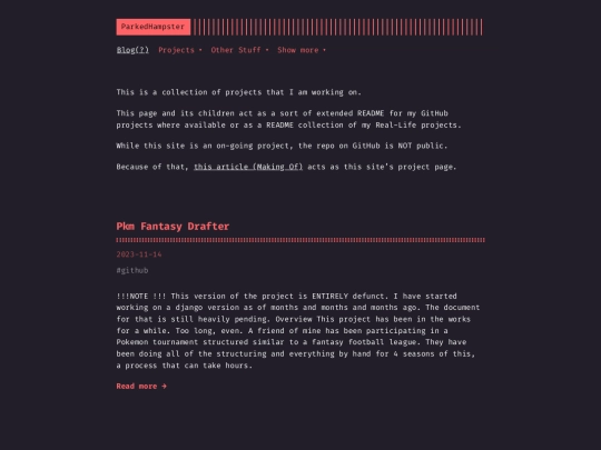 projects screenshot