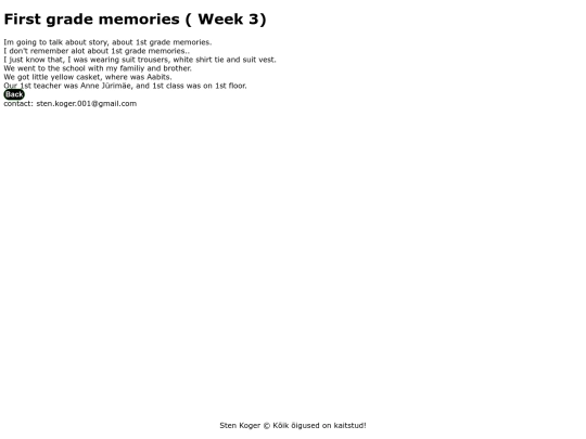 First_grade_memories screenshot