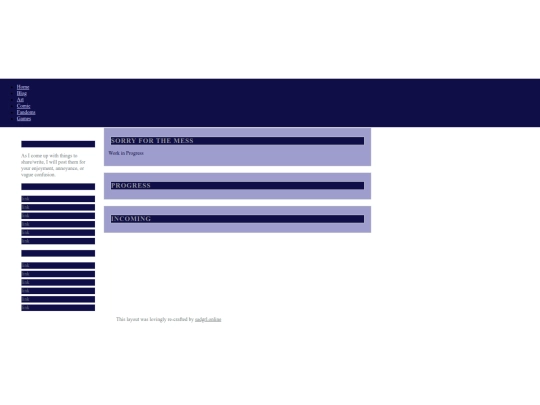 Blog screenshot