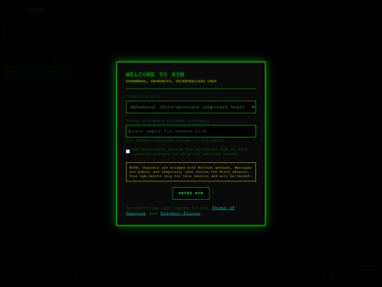 nym screenshot
