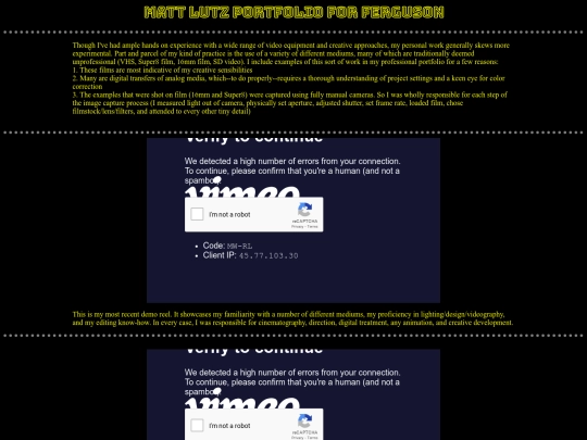 FergusonPortfolio screenshot