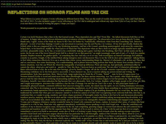 HorrorTaiChiReflections screenshot
