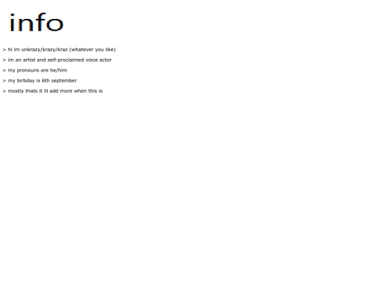info screenshot