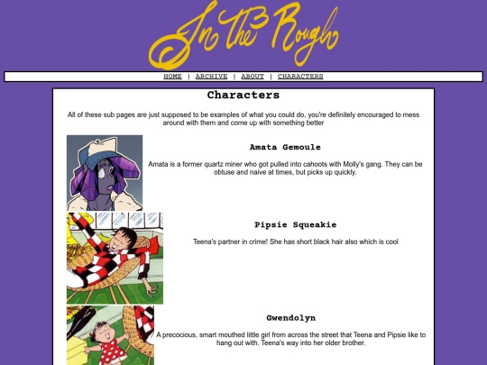 Comics/characters screenshot