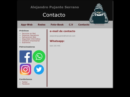 Contact screenshot