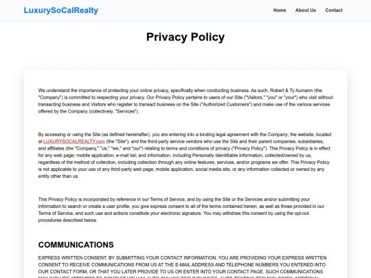 privacy-policy screenshot