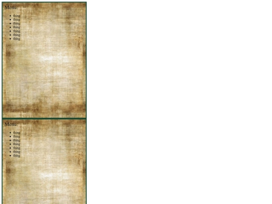 menu screenshot