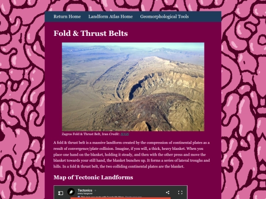 Geomorphology/fold screenshot