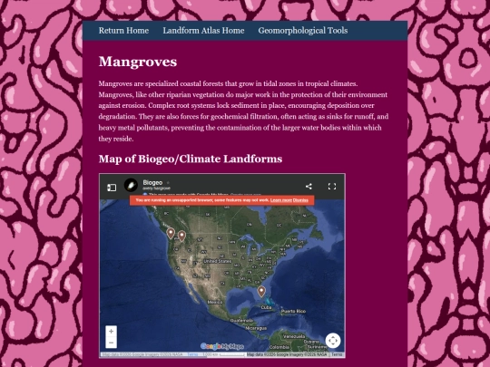 Geomorphology/mangroves screenshot