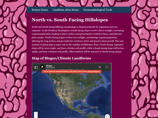Geomorphology/nvs screenshot