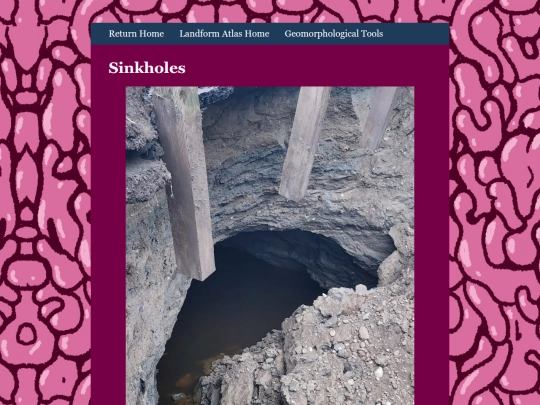 Geomorphology/sinkholes screenshot