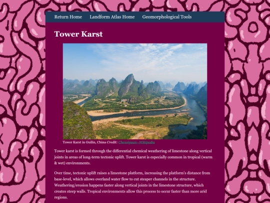 Geomorphology/towerkarst screenshot