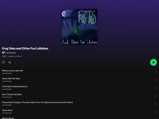 open.spotify.com/album/41cwi0xvLmVuVUtJDU8GcS screenshot
