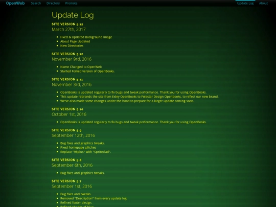 changes screenshot