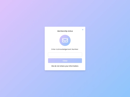 Download Subscription receipt screenshot