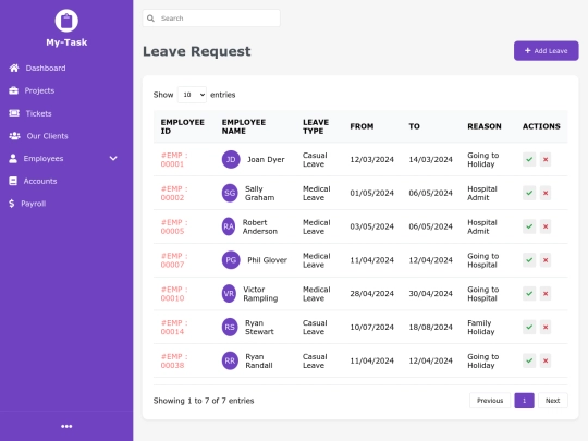 Emp_Page/Leave  screenshot