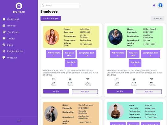 Employee_Page/Index screenshot