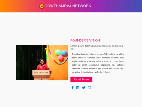 Founder's vision page screenshot