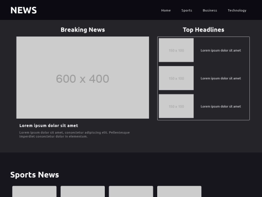 Newsroom page screenshot