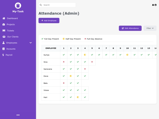 hello/attandance screenshot