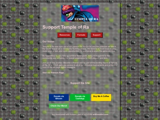 support screenshot