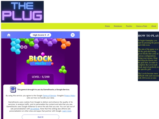 Puzzles screenshot