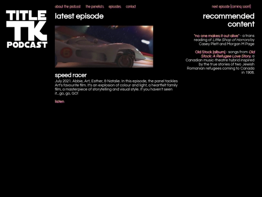 index screenshot