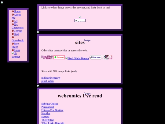 links screenshot
