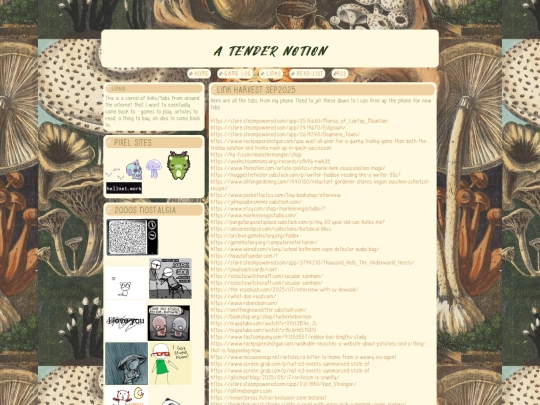 links screenshot