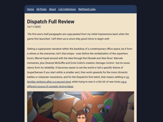 posts/Dispatch screenshot