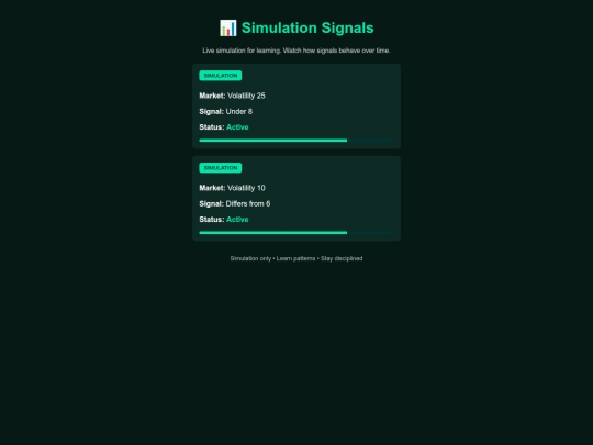 signals screenshot